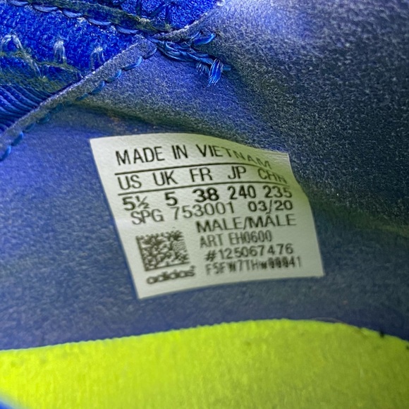 Adidas Nemeziz 19.3 TF The Journey Lionel Messi Soccer Signal Grn/Blk/Royal BL - Picture 9 of 9